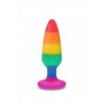 Анальная пробка TOY JOY Hunk Plug, L, разноцветная, 13 х 3.9 см