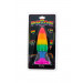 Анальная пробка TOY JOY Hunk Plug, L, разноцветная, 13 х 3.9 см