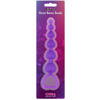 Анальный стимулятор сердечки (цепочка) Chisa MisSweet Heart Booty Beads, фиолетовый