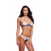 Комплект Baci Lingerie с кружевом и открытым доступом, цветочный узор, M/L