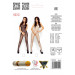 Бодистокинг с геометрическим узором Black Bodystocking Open Crotch BS010-black