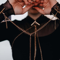Браслети-наручники Bijoux Indiscrets золоті, OS