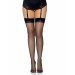 Чулки с кружевной коронкой One Size Nuna Sheer Thigh High Stockings от Leg Avenue, черные