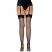 Чулки с кружевной коронкой One Size Nuna Sheer Thigh High Stockings от Leg Avenue, черные