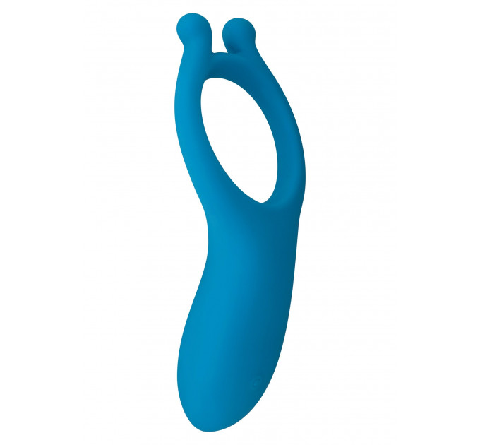 Ерекційне кільце з вібрацією Toy Joy синє, 11 х 5.5 см