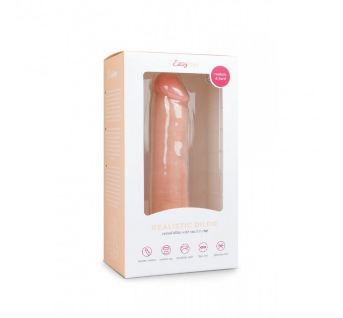 Фаллоимитатор EasyToys Realistic Dildo - 20,5 см бежевый