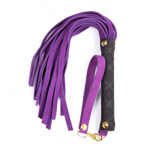 Флоггер DS Fetish Leather flogger S purple