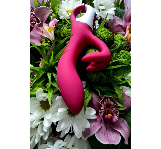 Гибкий двойной вибратор SATISFYER EMBRACE ME BERRY