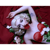 Кляп в форме Розы красный Rose Ball Gag UPKO