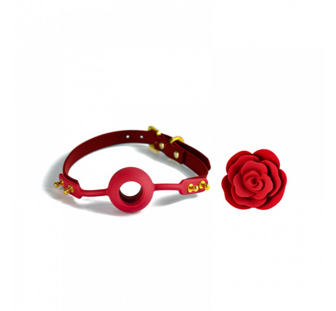 Кляп в форме Розы красный Rose Ball Gag UPKO