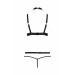 Комплект белья с чокером и стреп-лентами LAMIS SET black S/M - Passion