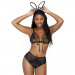Комплект нижнего белья Leg Avenue Bunny Black O\S