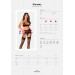 Комплект полупрозрачный XS/S Glandez Obsessive, 3 предмета, черный
