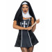 Костюм черниці Leg Avenue, М, Naughty Nun 2 предмети, чорний