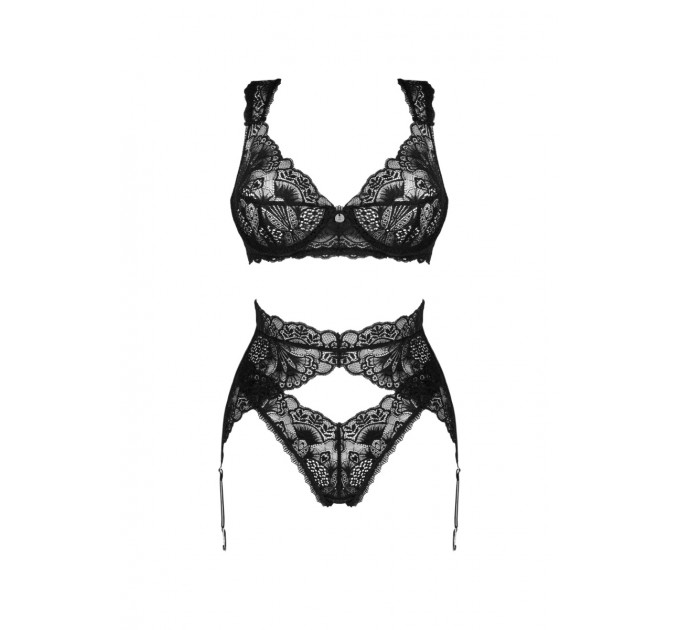 Кружевной комплект из 3 предметов Obsessive Donna Dream 3-pcs set M/L