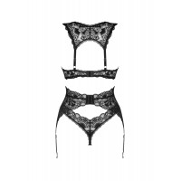 Мереживний комплект із 3 предметів Obsessive Donna Dream 3-pcs set M/L