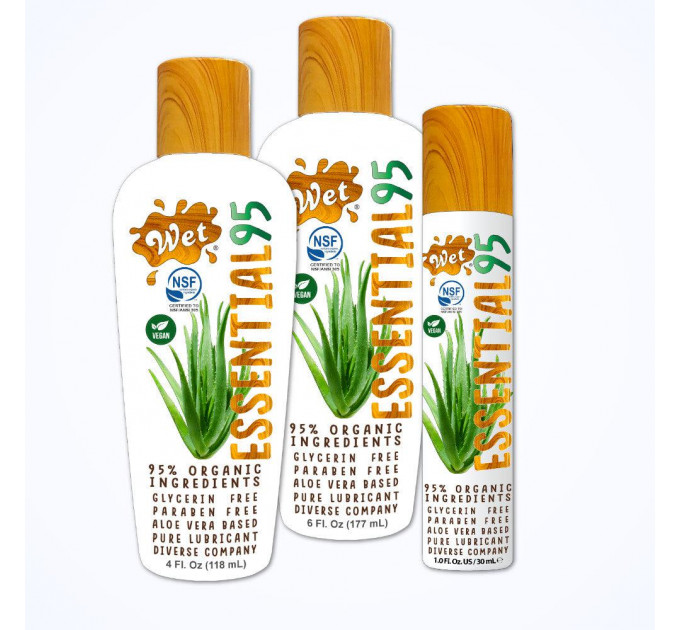 Лубрикант WET Essential95 Certified 95% Organic Aloe Based 177 мл