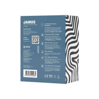 Масажер простати рельєфний, S, Zini Janus Lamp Iron бордовий, 10.4 х 2.2 см