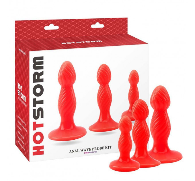 Набор анальных пробок Chisa Hotstorm ANAL WAVE PROBE KIT