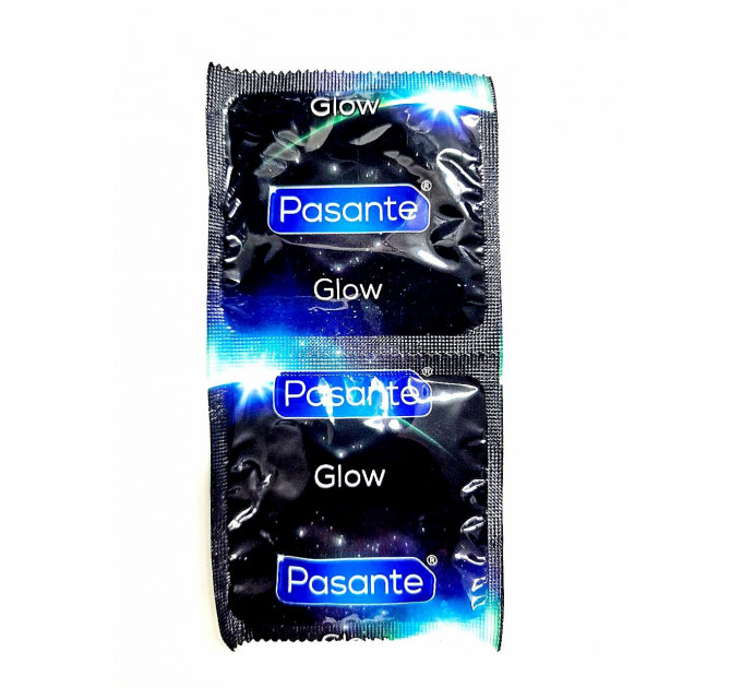 Презервативи, що світяться в темряві, Pasante Glow Condoms, 53 мм (ціна за 6 штук)