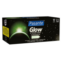 Презервативи, що світяться в темряві, Pasante Glow Condoms, 53 мм (ціна за 6 штук)