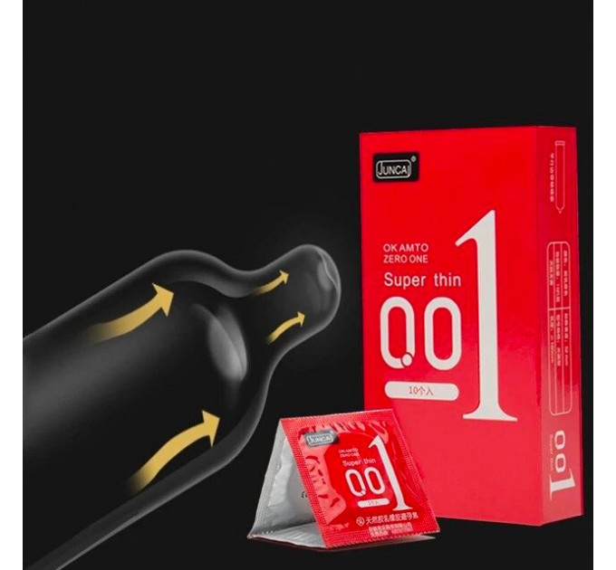 Презервативи з натурального латексу Muaisi Red 001 3 шт