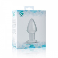 Пробка скло прозора Gildo Glass buttplug No. 25