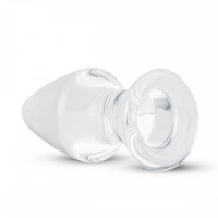 Пробка скло прозора Gildo Glass buttplug No. 25