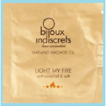 Пробник согревающее массажное масло LIGHT MY FIRE Bijoux Indiscrets карамель и морская соль