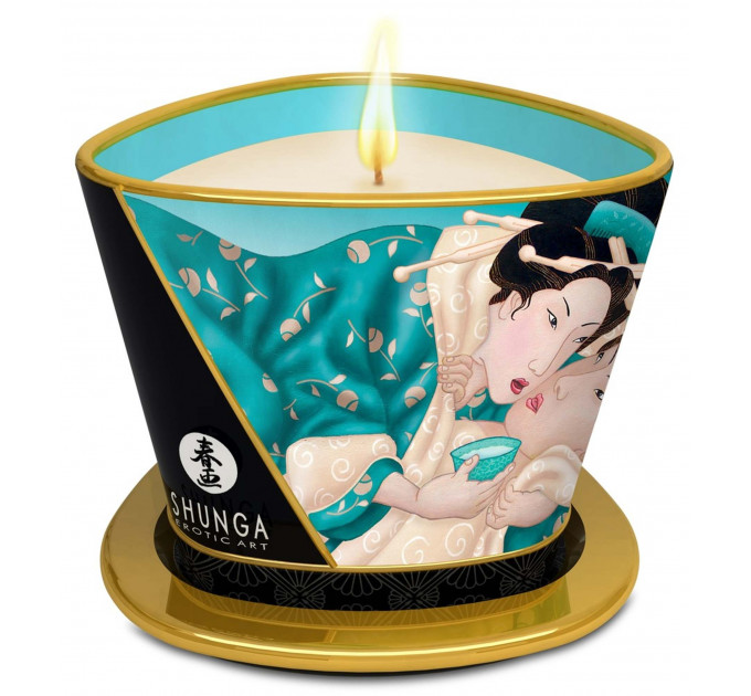 Свеча для массажа Shunga Massage Candle Island Blossoms с цветочным ароматом, 170 мл