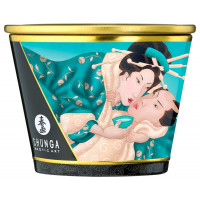 Свічка для масажу Shunga Massage Candle Island Blossoms із квітковим ароматом, 170 мл