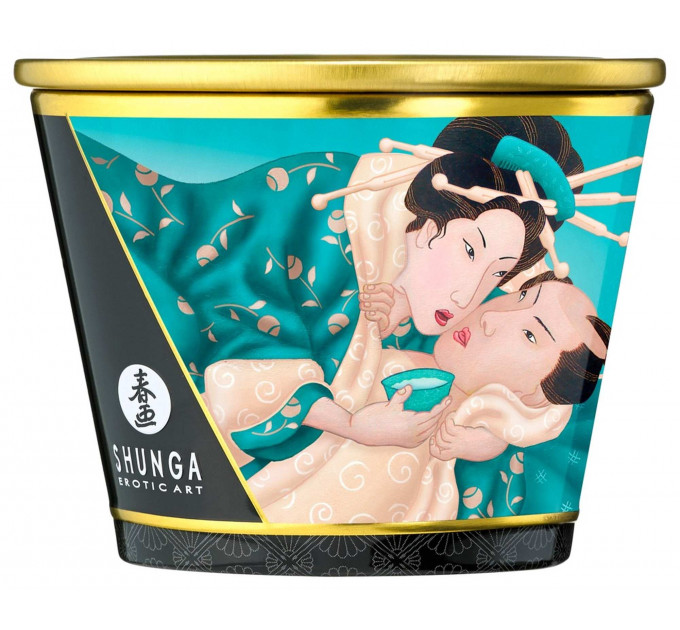 Свеча для массажа Shunga Massage Candle Island Blossoms с цветочным ароматом, 170 мл