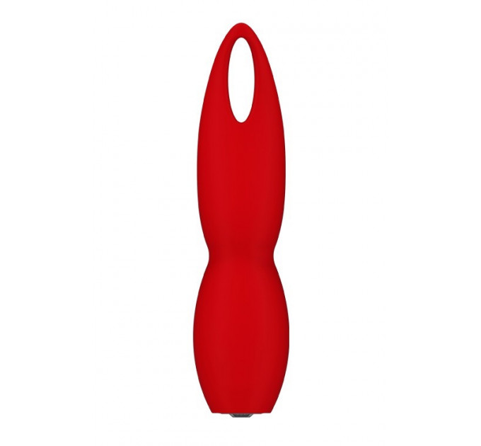 Вибратор Dream Toys с гибким наконечником лепестком, красный