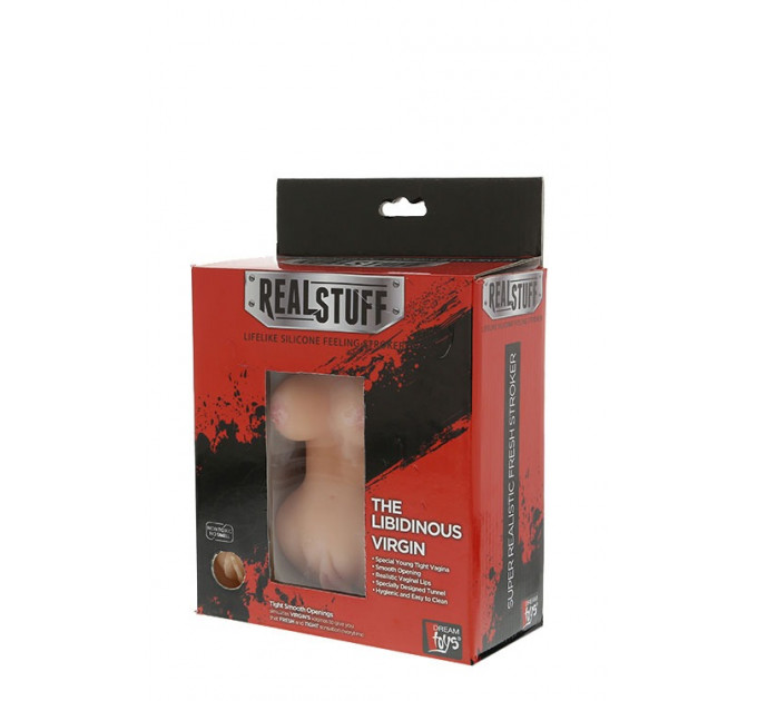 Мастурбатор Вагина с грудью Dream toys RealStuff с вибрацией 14,5 см