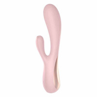 Вібромасажер кролик SATISFYER MONO FLEX з підключенням до додатку, рожевий