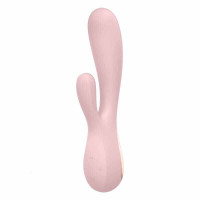 Вібромасажер кролик SATISFYER MONO FLEX з підключенням до додатку, рожевий