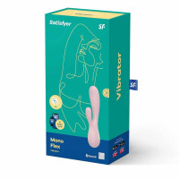 Вібромасажер кролик SATISFYER MONO FLEX з підключенням до додатку, рожевий