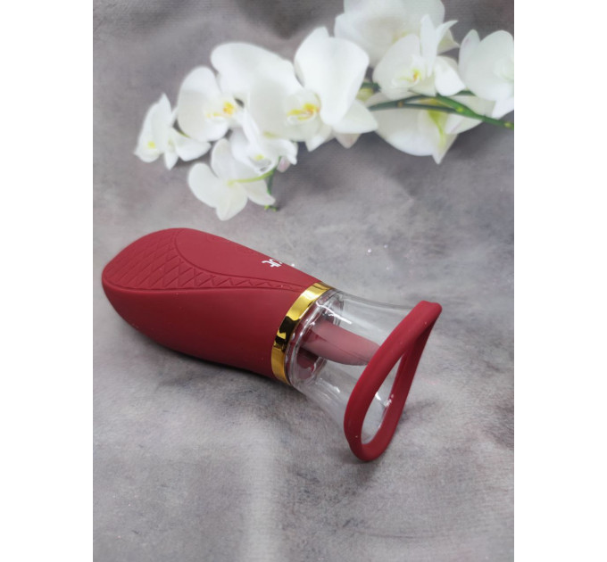 Всасывающий стимулятор с подвижным язычком Dream Toys ROMANCE ROXY