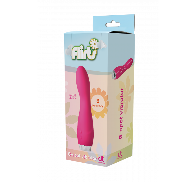 Вибратор для точки G Dream Toys Flirts G-Spot, розовый, 17 см х 3 см
