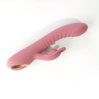 Вібратор-кроль рельєфний Sweet Em Velvet Lure 10 режимів вібрації та 5 режимів коливань, рожевий