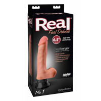 Вібратор реалістичний Real Feel Deluxe No.1, 6.5 на присосці