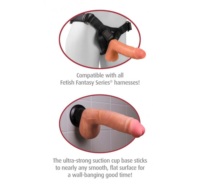 Вибратор Real Feel Deluxe No.1, 6.5" Flesh