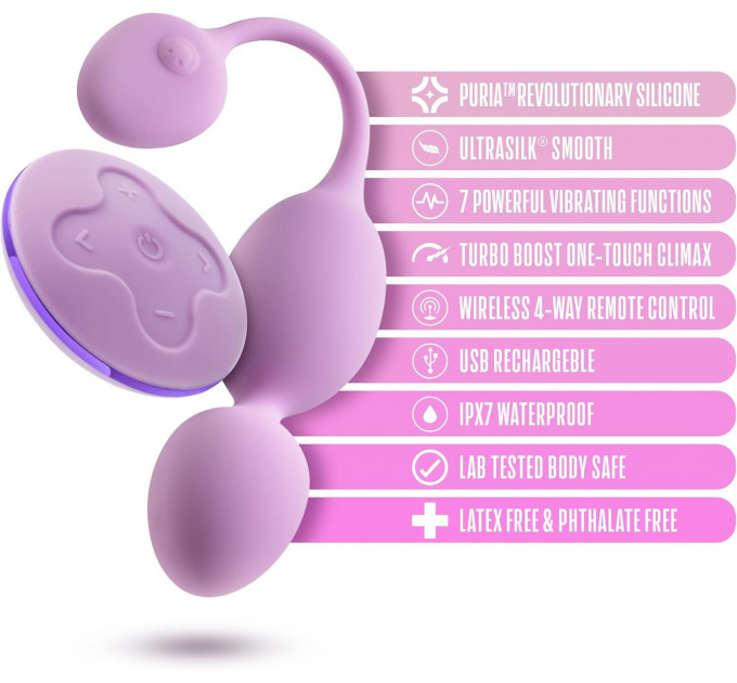 Вібруючий конусний шар Blush Wellness Raine бузковий