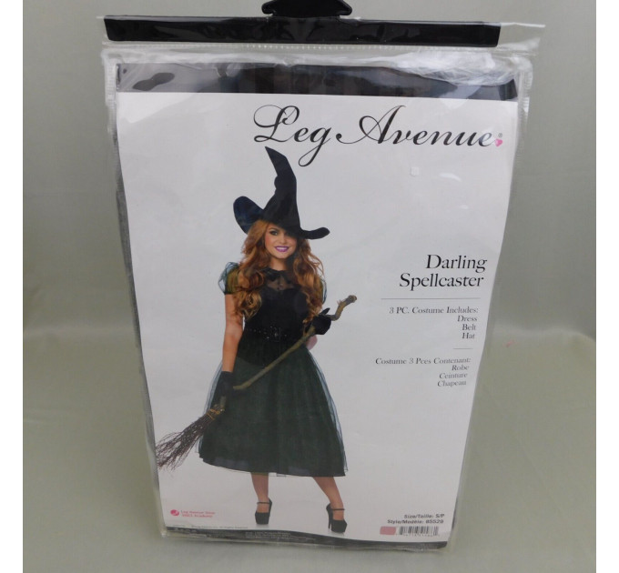 Женский костюм изумрудной ведьмы Leg Avenue Darling Spellcaster S