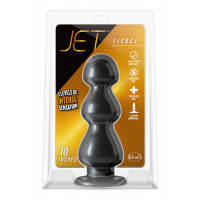 Большая Анальная пробка JET FIERCE CARBON METALLIC BLACK