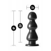 Большая Анальная пробка JET FIERCE CARBON METALLIC BLACK