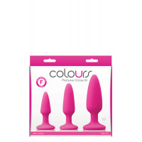 Набор анальных пробок COLOURS PLEASURES TRAINER KIT PINK