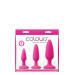 Набор анальных пробок COLOURS PLEASURES TRAINER KIT PINK