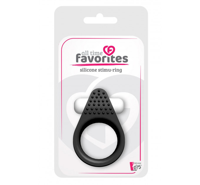 Ерекційне кільце LIT-UP SILICONE STIMU RING 1, BLACK
