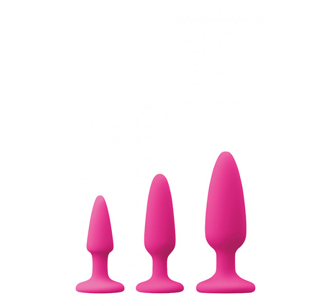 Набор анальных пробок COLOURS PLEASURES TRAINER KIT PINK